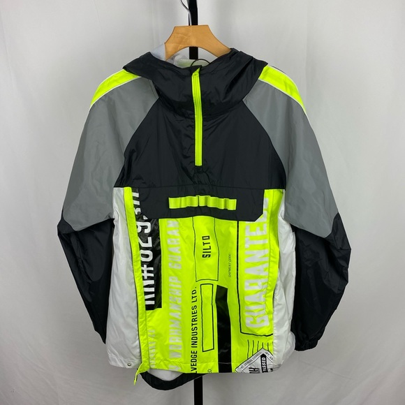 Electric lime reflective windbreaker - Picture 1 of 5